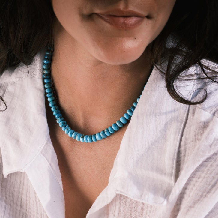 Sheryl Lowe Arizona Turquoise Strung Necklace | Costco