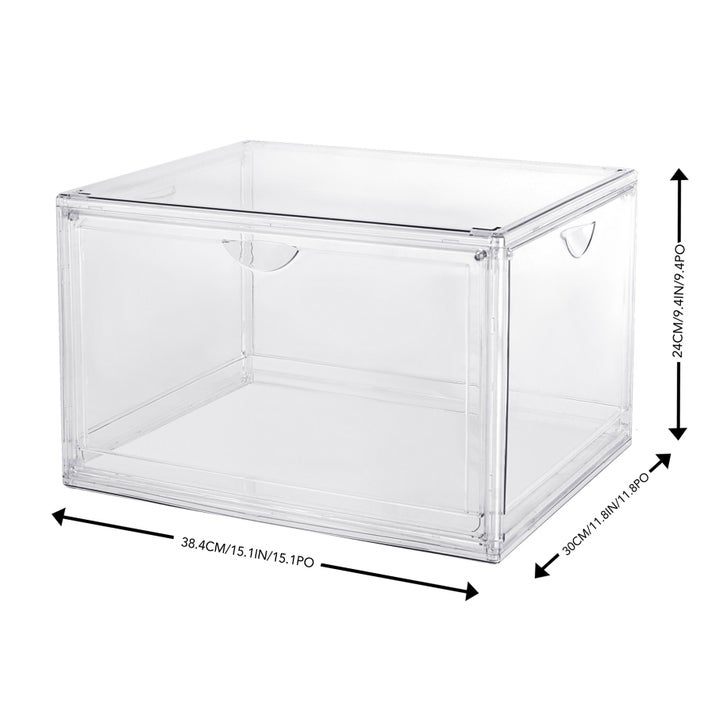 Clear Stackable Shoebox & Organizer, 4-pack | Costco