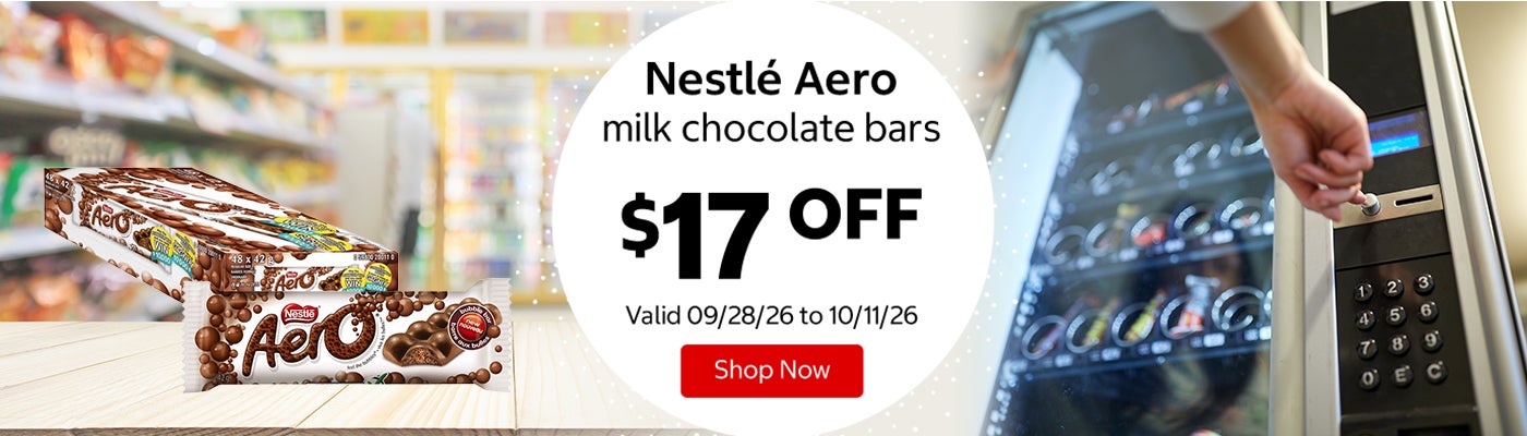 Nestlé Aero milk chocolate bars $17 OFF Valid 09/28/26 to 10/11/26 Shop Now 