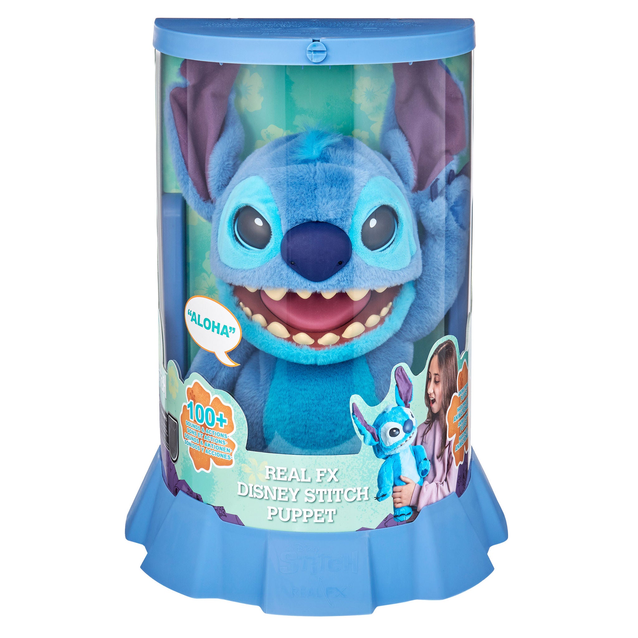 Disney Stitch ぬいぐるみ ヘッドホン付き RealFX Disney Stitch Puppet | Costco