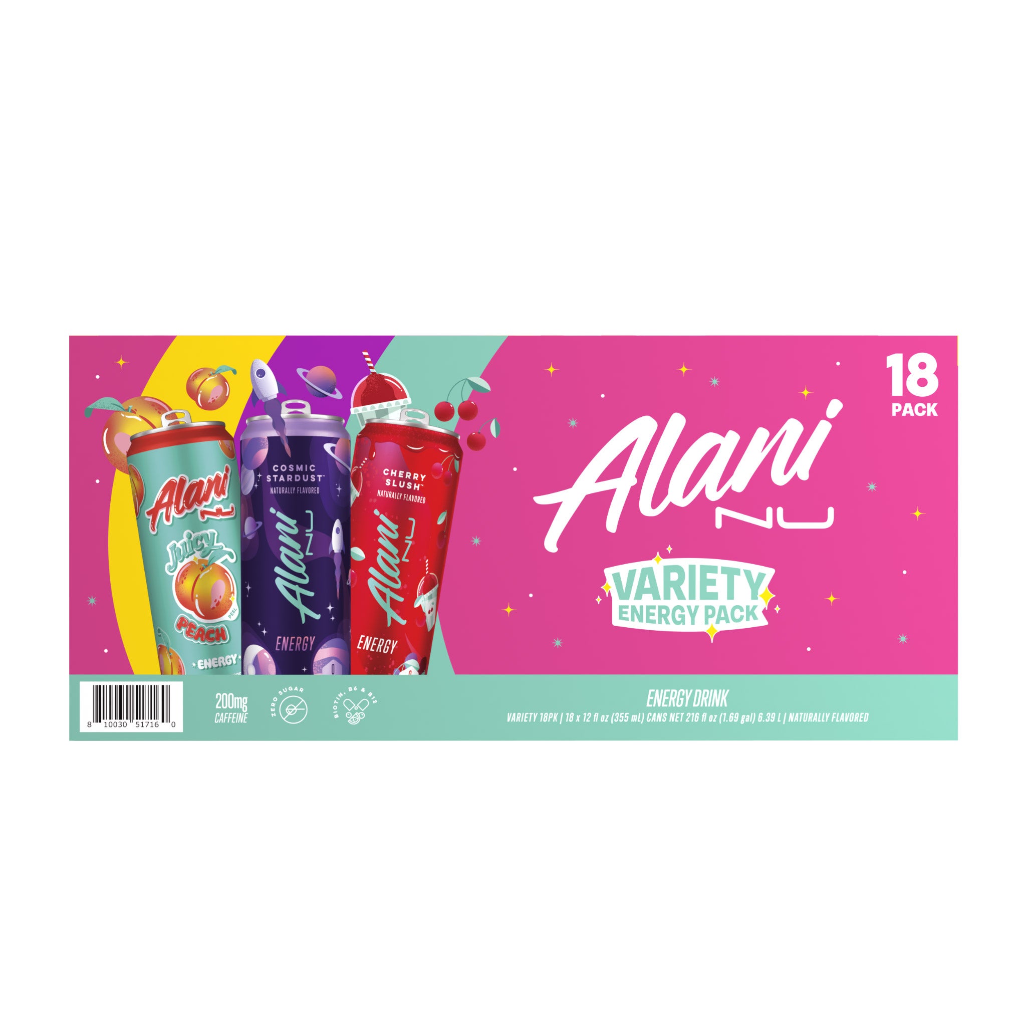 Alani Nu Energy Drink, Variety Pack, 12 fl oz, 18-count | Costco