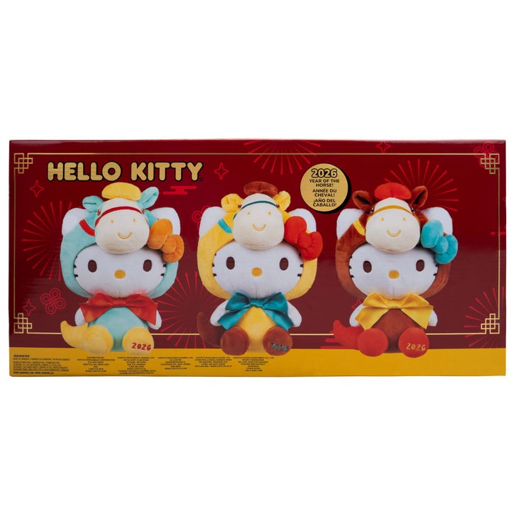 Hello Kitty 2026 Year of the Horse 8-Inch Plush 3-Pack | Costco
