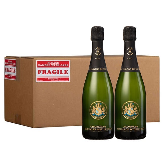 ワイン BARONS DE ROTHSCHILD CHAMPAGNE750ml Barons de Rothschild Brut Champagne 750 ml 2 pack , CA ONLY | Costco