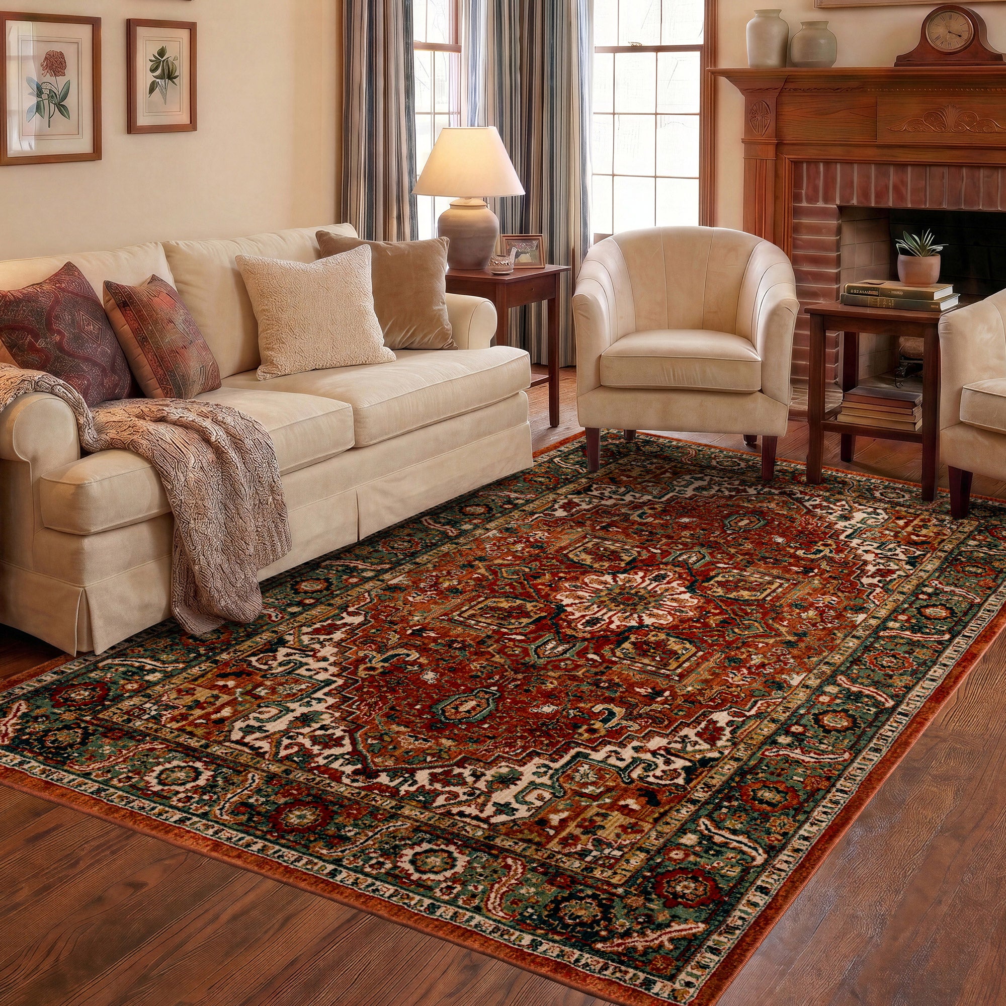 Mohawk Home Spice Market Area Rug, Saffron Spice, 6' x 9'