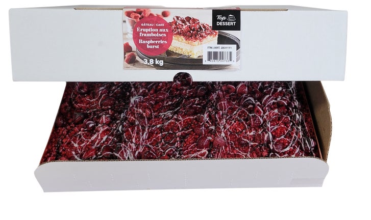Top Dessert Frozen Raspberry Burst Sheet Cake, 3.8 kg | Costco