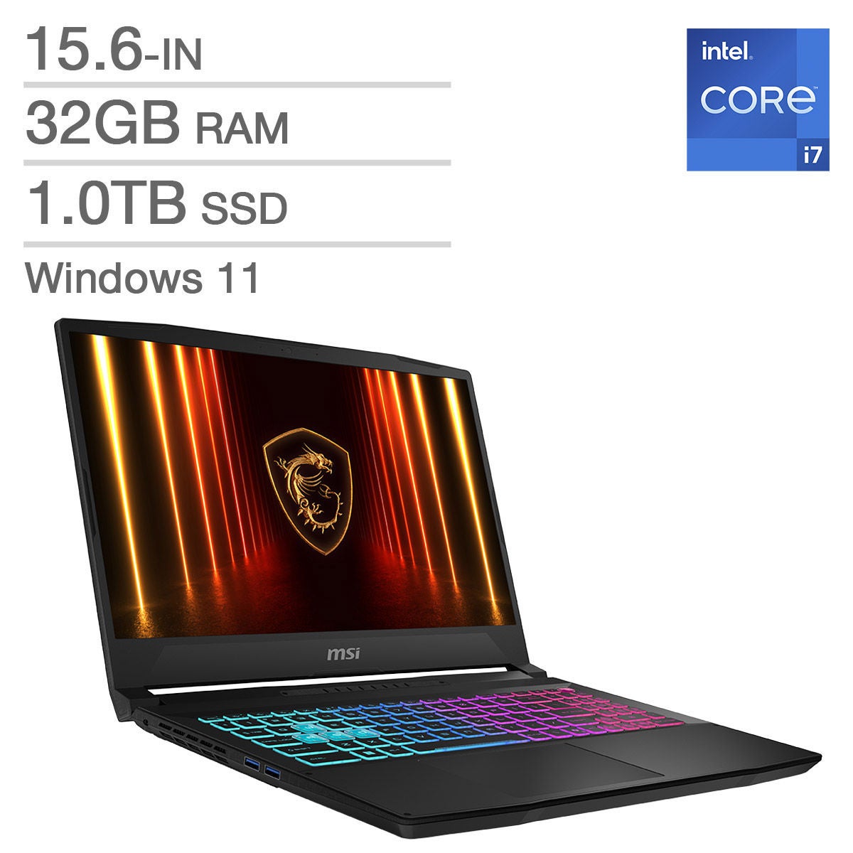 MSI Katana 15 HX 15.6-in. Gaming Laptop, Intel Core i7-14650HX