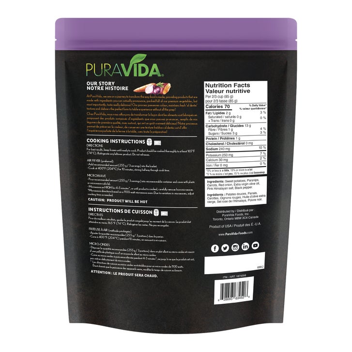 Puravida Fire Roasted Root Vegetables, 1.8 kg | Costco