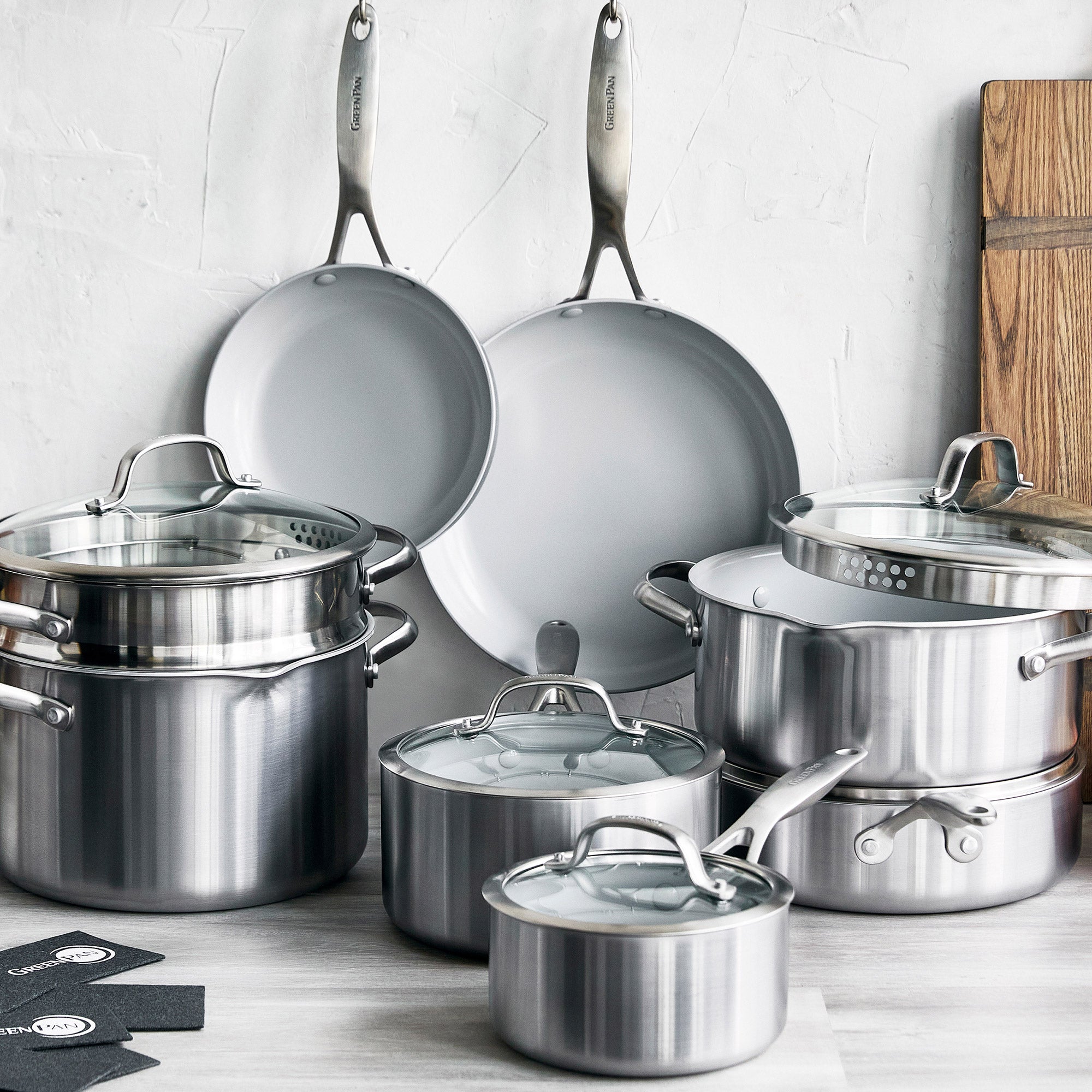 GreenPan Venice Pro 13-Piece Ceramic Non-Stick Cookware Set | Costco