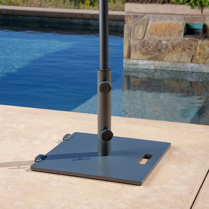flat patio umbrella base Mount, Wall Mount, Deck Mount for D2 5/16