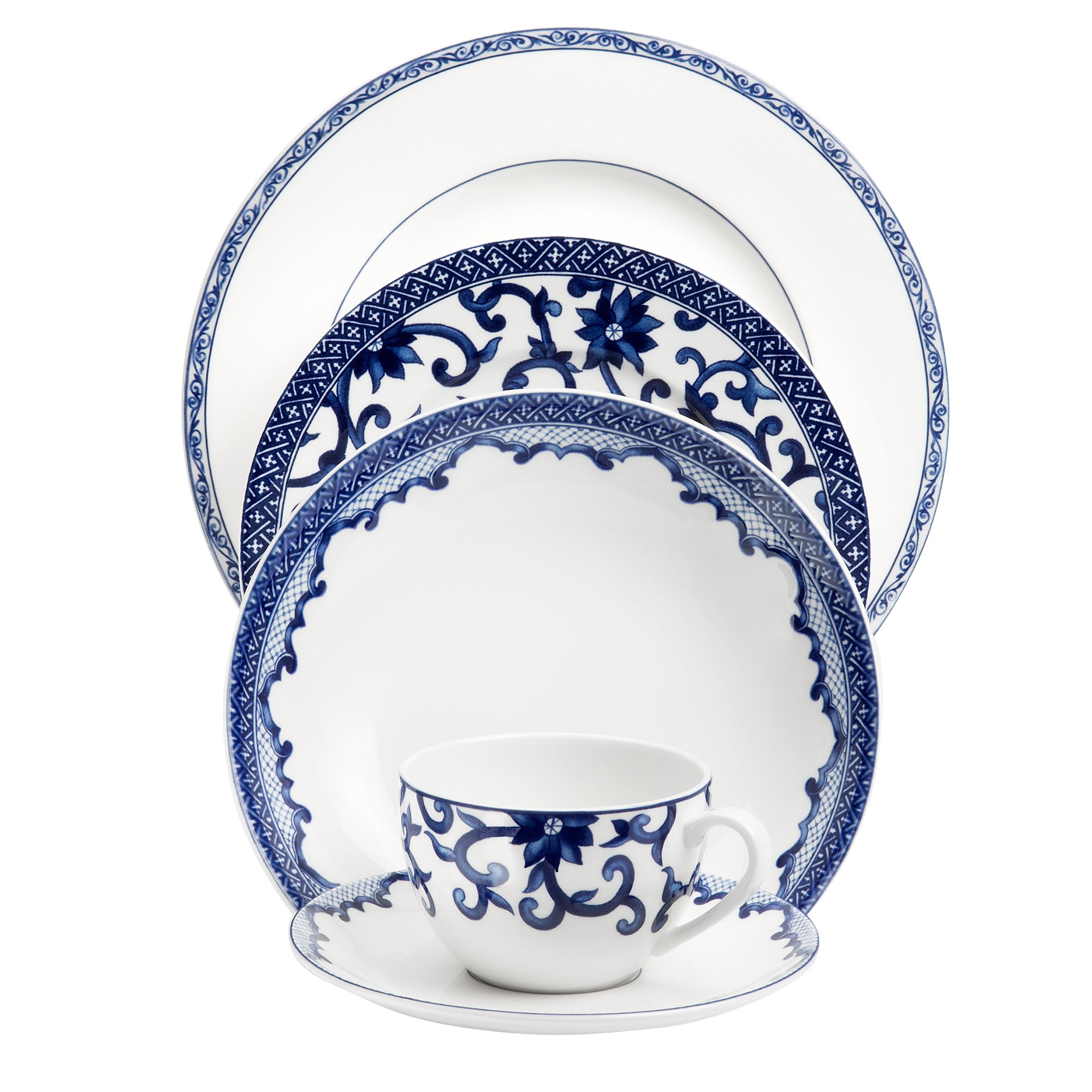 ラルフローレン　マンダリンブルー　２１cmプレート　ペア Polo Ralph Lauren Mandarin Blue 20-piece Dinnerware Set | Costco