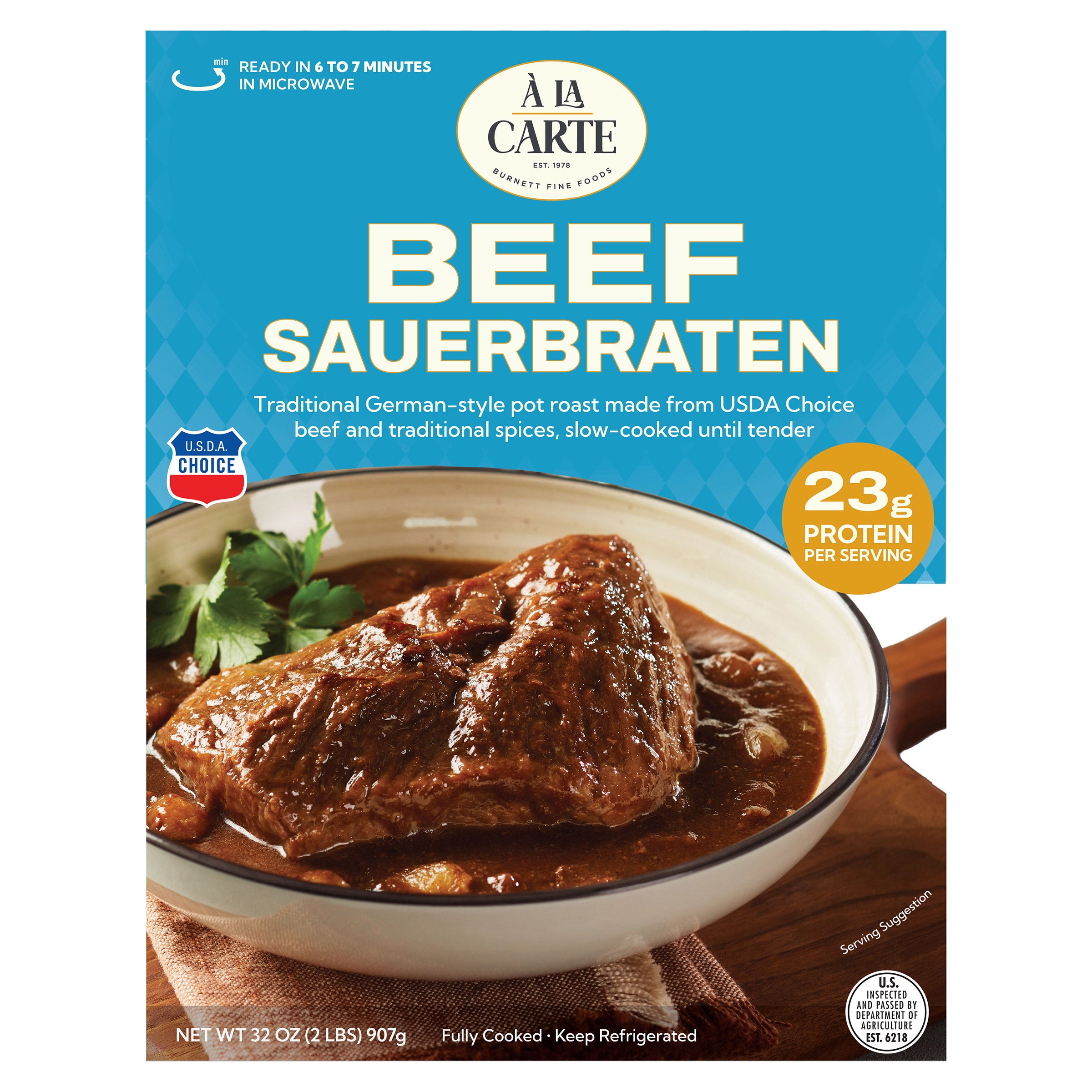BURNETT AND SONS BEEF SAUERBRATEN 32 OUNCE PACKAGE