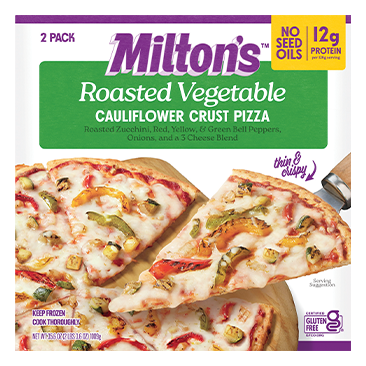 Milton’s Roasted Vegetable Cauliflower Crust Pizza
