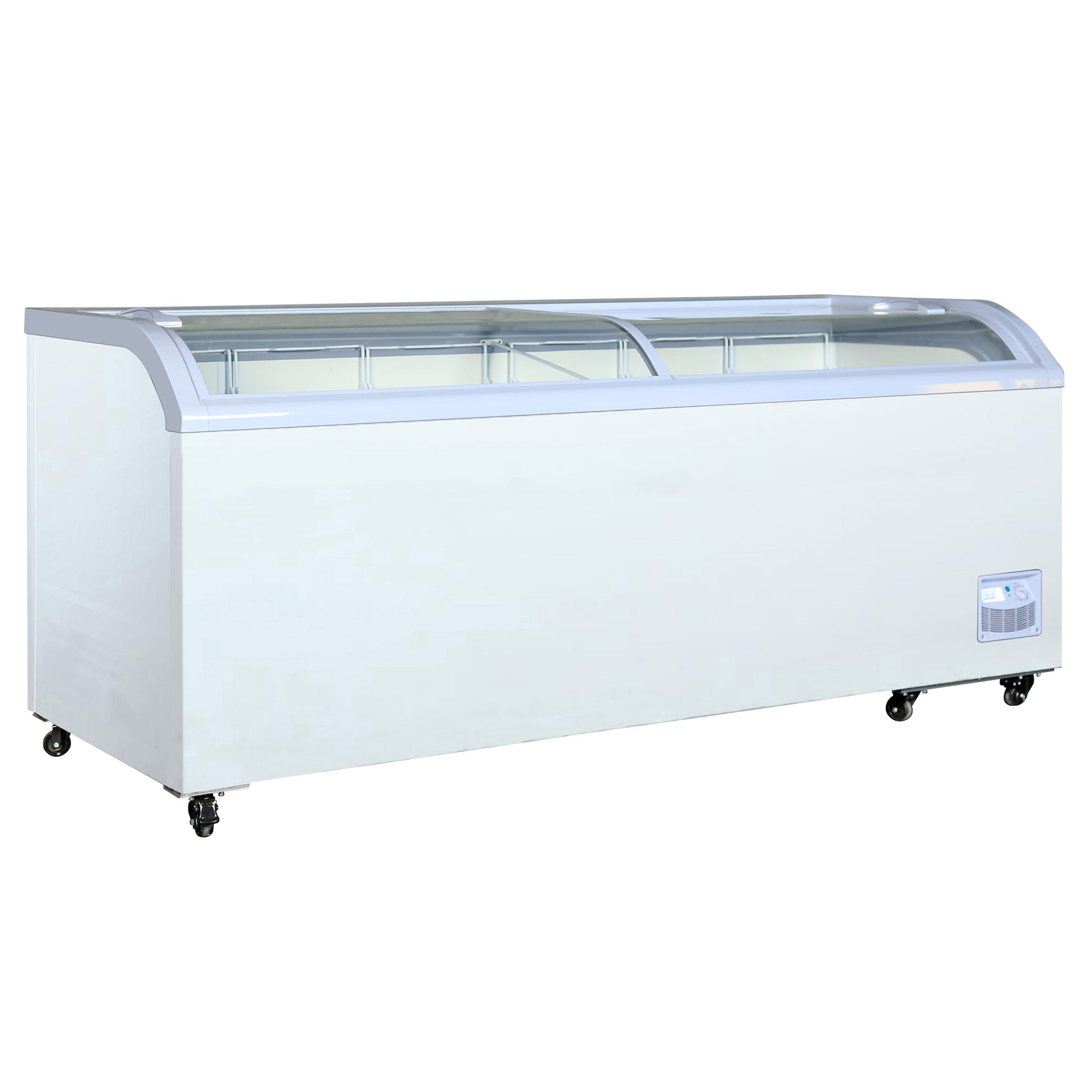 Hisense Sliding Glass Top Freezer or Refrigerator, 24.7 cu ft