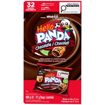Hello Panda Chocolate Crème Filled Cookies, 32 × 21 g