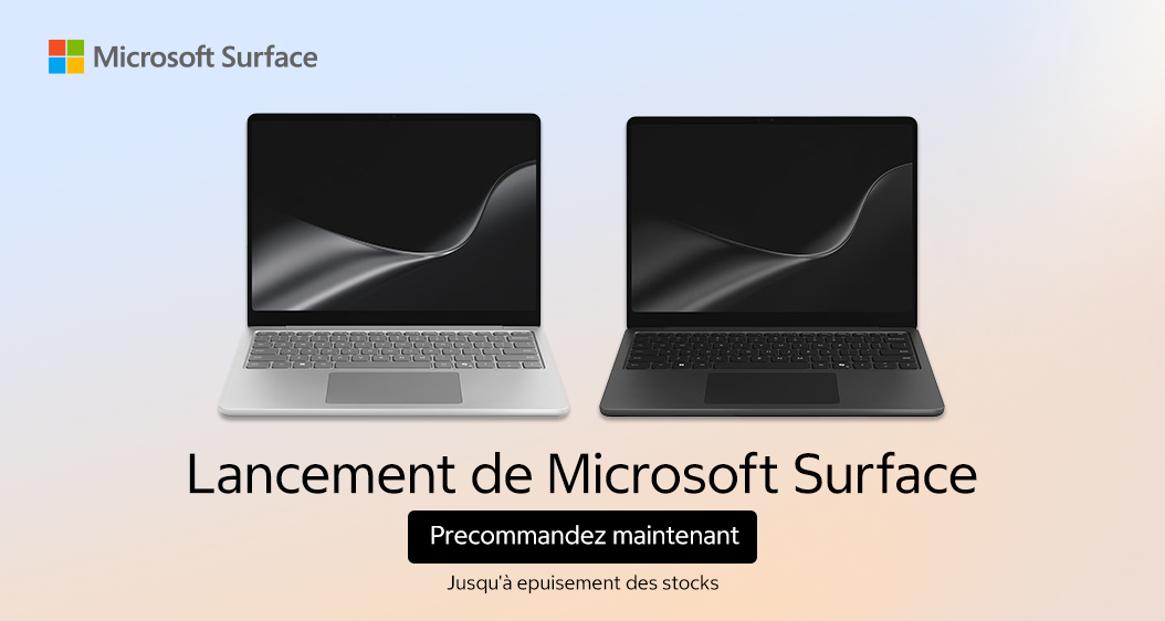 Lancement de Microsoft Surface. Précommandez maintenant. Jusqu'à épuisement des stocks.