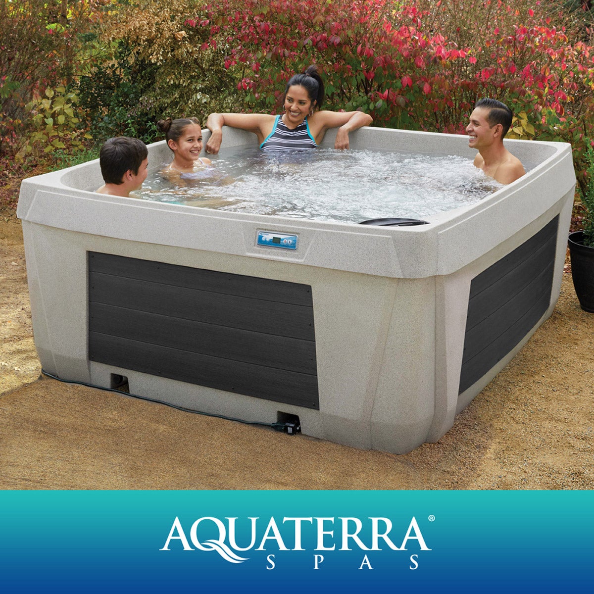 温浴機 Aquaterra Spas Sanibel 35-jet, 5-person Spa | Costco
