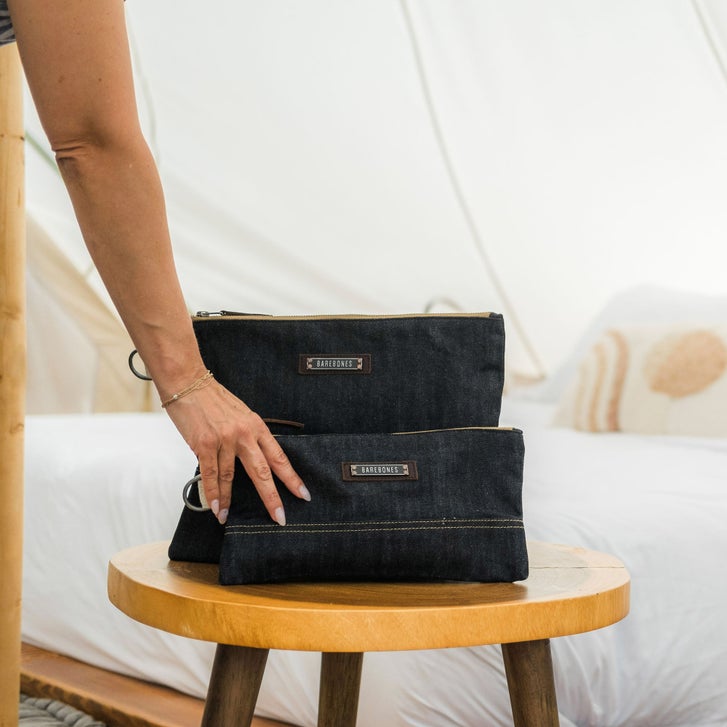 Barebones Neelum 4-piece Duffle Set Denim | Costco