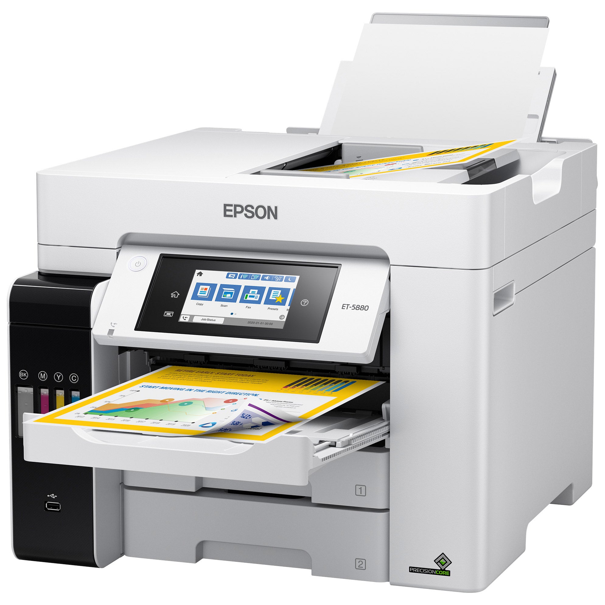 EPSON 50 6色3セット EcoTank Pro ET-5880 All-in-One Cartridge-Free Supertank Printer