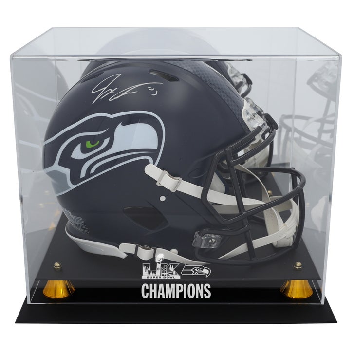 a real seattle seahawks football helmet Super Bowl LX (60) Champs Mini As a collectible the nfl speed pro line is available in all 32 nfl teams Jaxon Smith-Njigba Autographed Seattle Seahawks