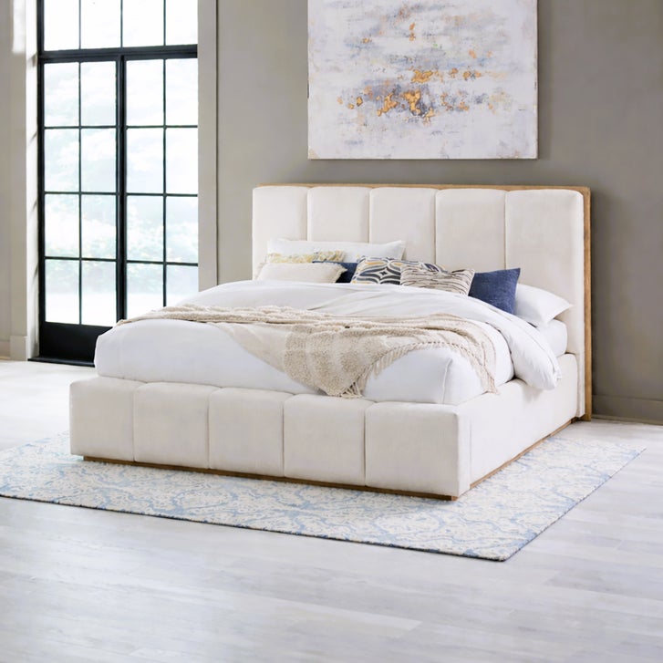 Analea Wood and Upholstered Bed | Costco