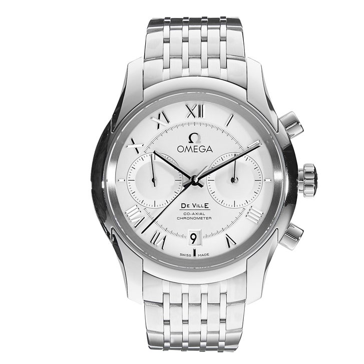 Omega De Ville Hour Vision Chronograph Stainless Steel Men's