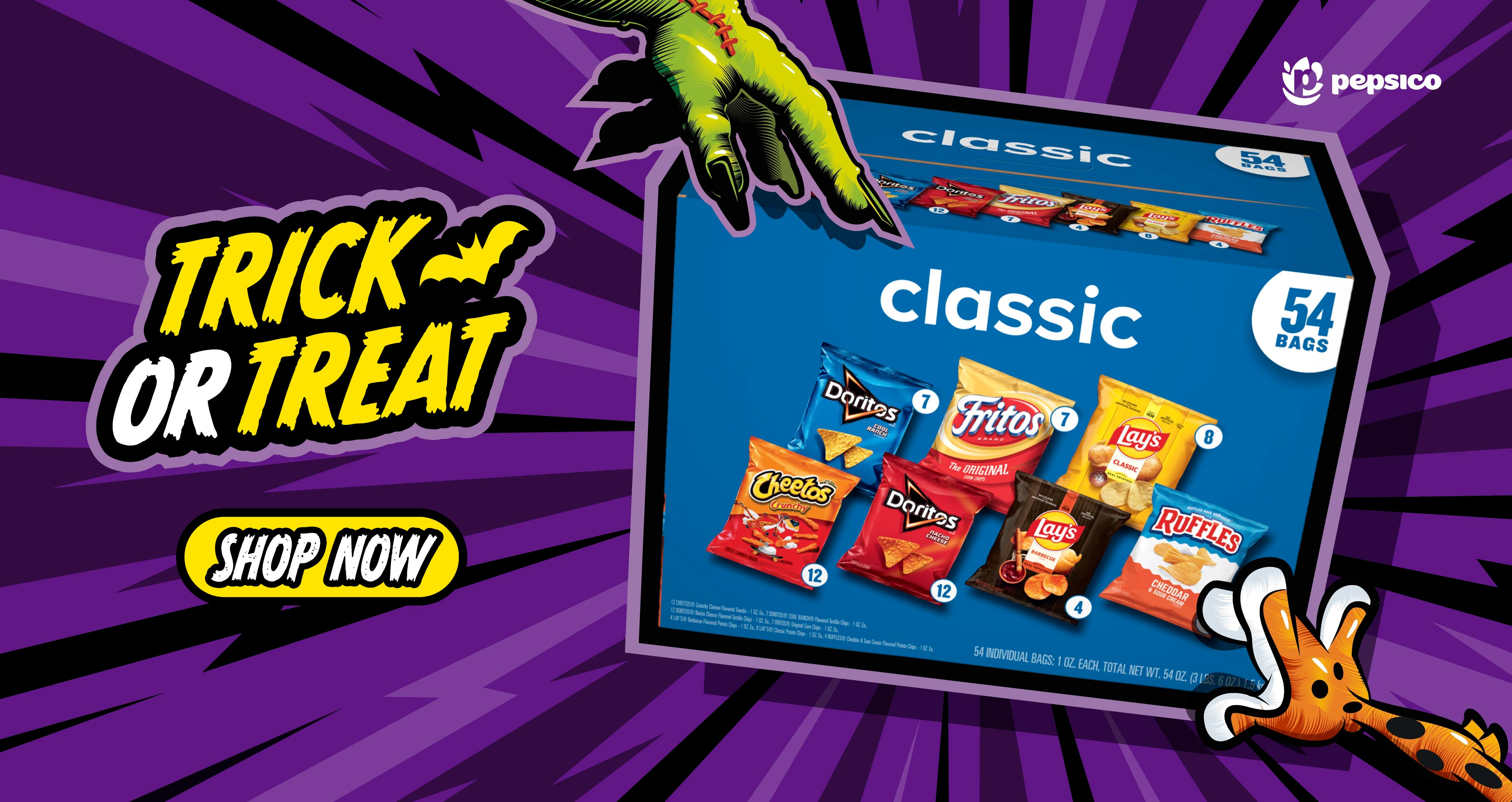 Frito-Lay Classic Mix, Variety Pack, 1 oz, 54 ct