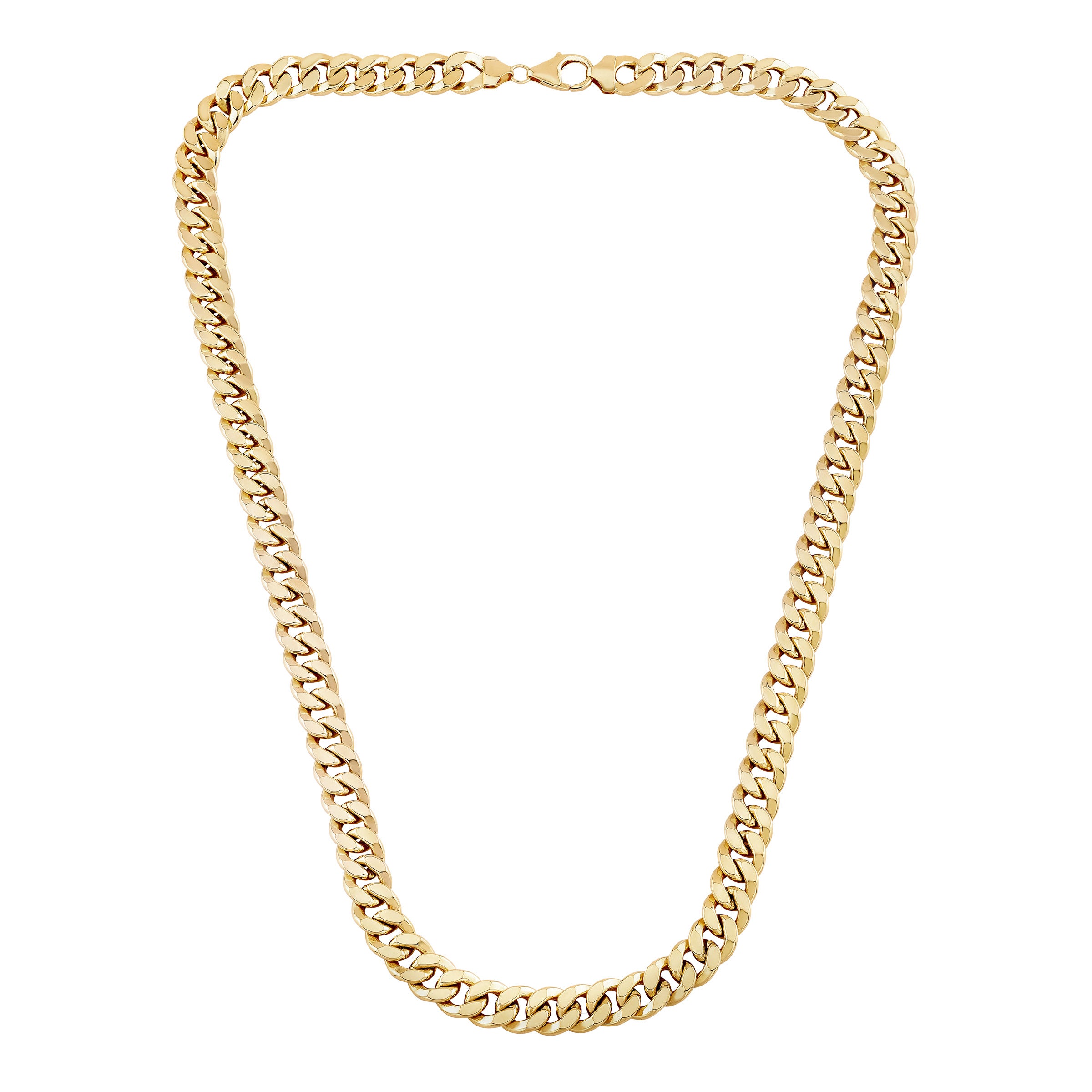 14kt Yellow Gold Fancy Curb Necklace | Costco