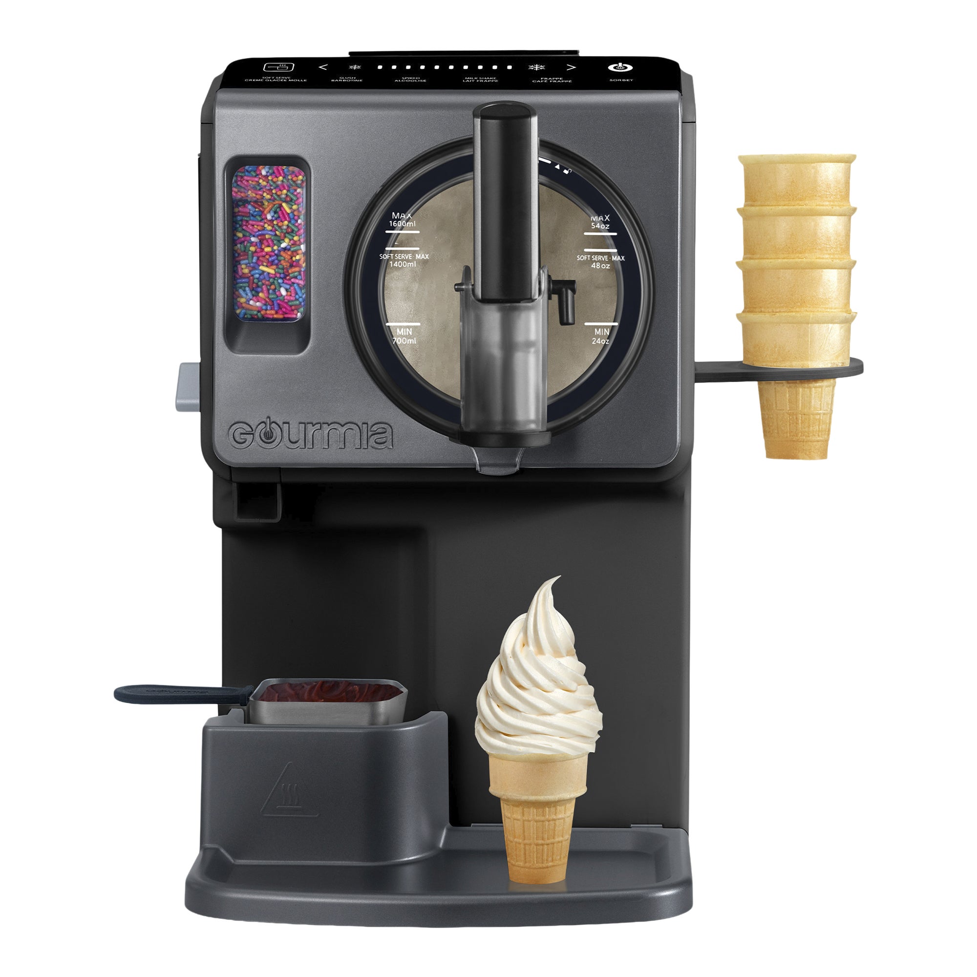 Gourmia 2 L (2.11 qt.) Automatic Soft Serve Ice Cream and Frozen