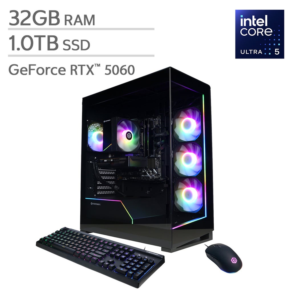 CyberPowerPC Gamer Xtreme Gaming Desktop - Intel Core Ultra 5 225F