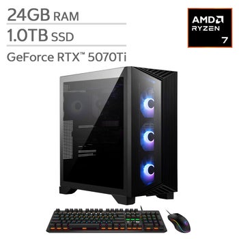 MSI Aegis ZS2 Gaming Desktop – AMD Ryzen R7-9700X - GeForce RTX