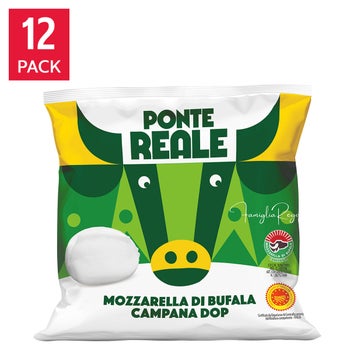 Ponte Reale Donna Christina Buffalo Mozzarella 125 g (4.4 oz) × 12 pack