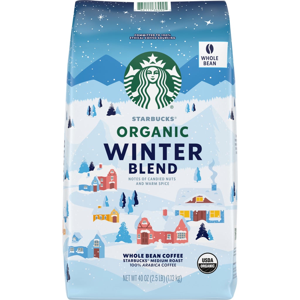 スターバックス　ウインターブレンド 2個　Whole Bean コストコ Starbucks Organic Winter Blend Whole Bean Coffee, Medium, 2.5 lbs