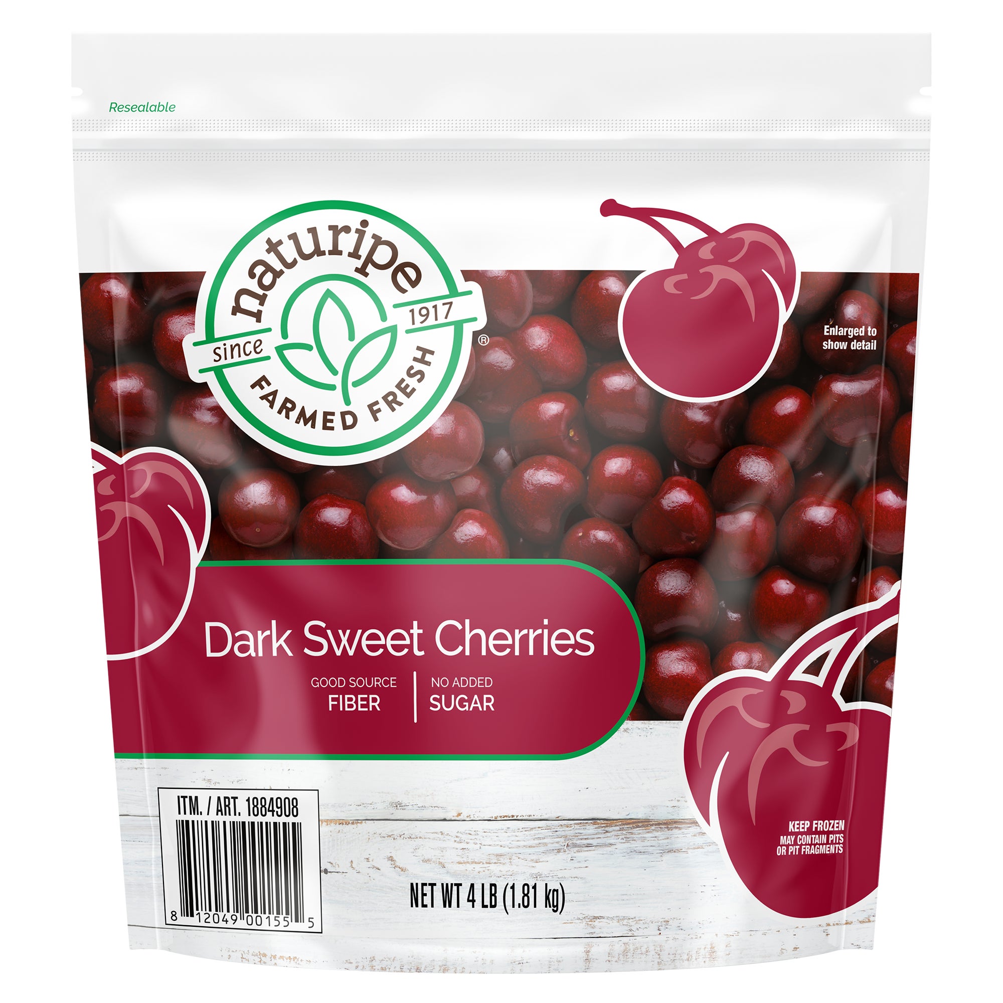 Naturipe Organic Dark Sweet Cherries, 4lb | Costco