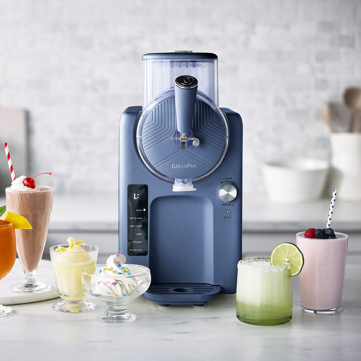 GreenPan Frost 15-in-1 Ice Cream and Frozen Drink Maker, 64-oz