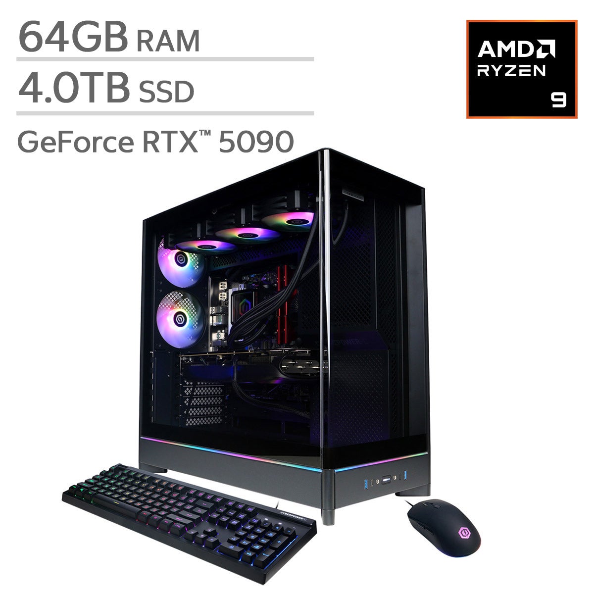 CyberPowerPC Gamer Supreme Liquid Cooled Gaming Tower - AMD Ryzen