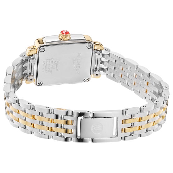 Michele Deco Madison Mini 18K Two-Tone White Dial Quartz Watch