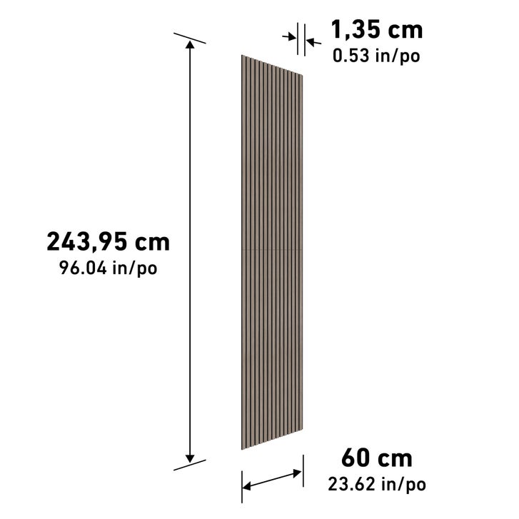 Artika Sonofold 8ft Decorative Slatted Sound-Absorbing Panel | Costco