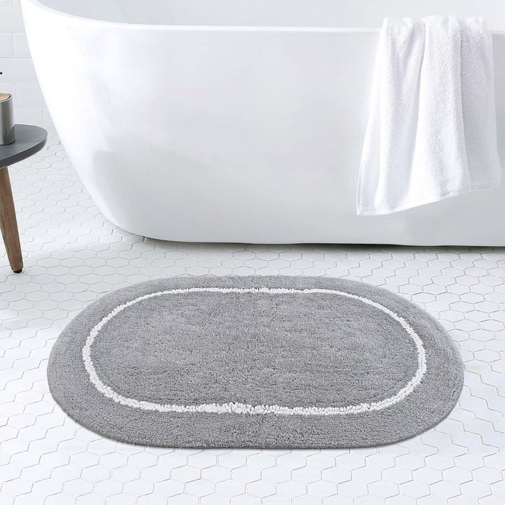 Oval Border Bath Rug | Costco
