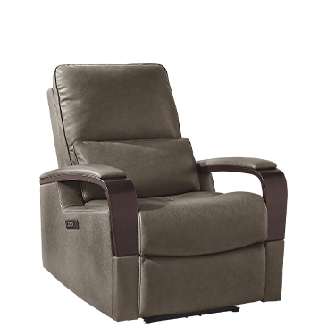Shayne Leather Power Recliner with Power Headrest