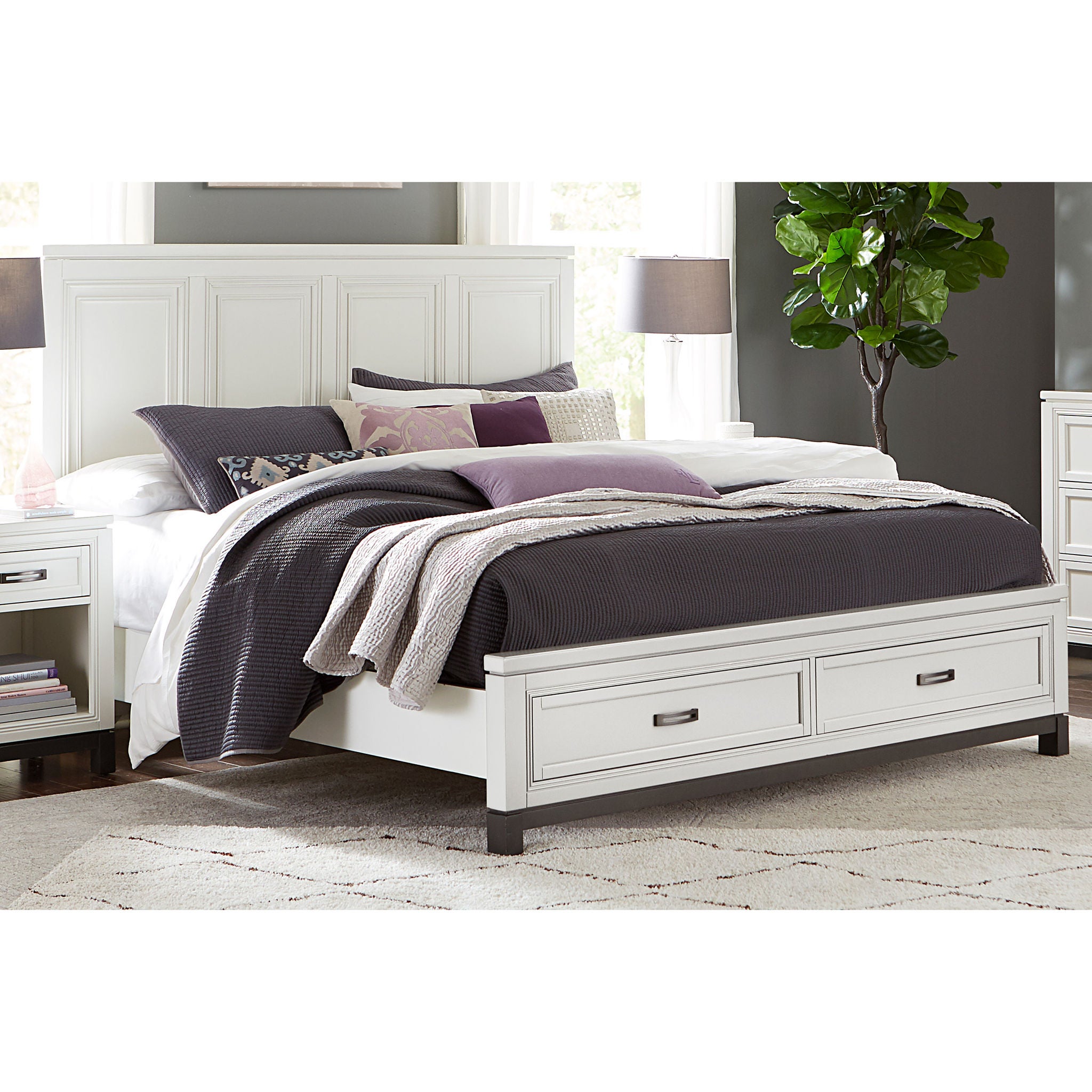 costco white dresser Wynne 6-drawer Norah Bedroom Collection in White