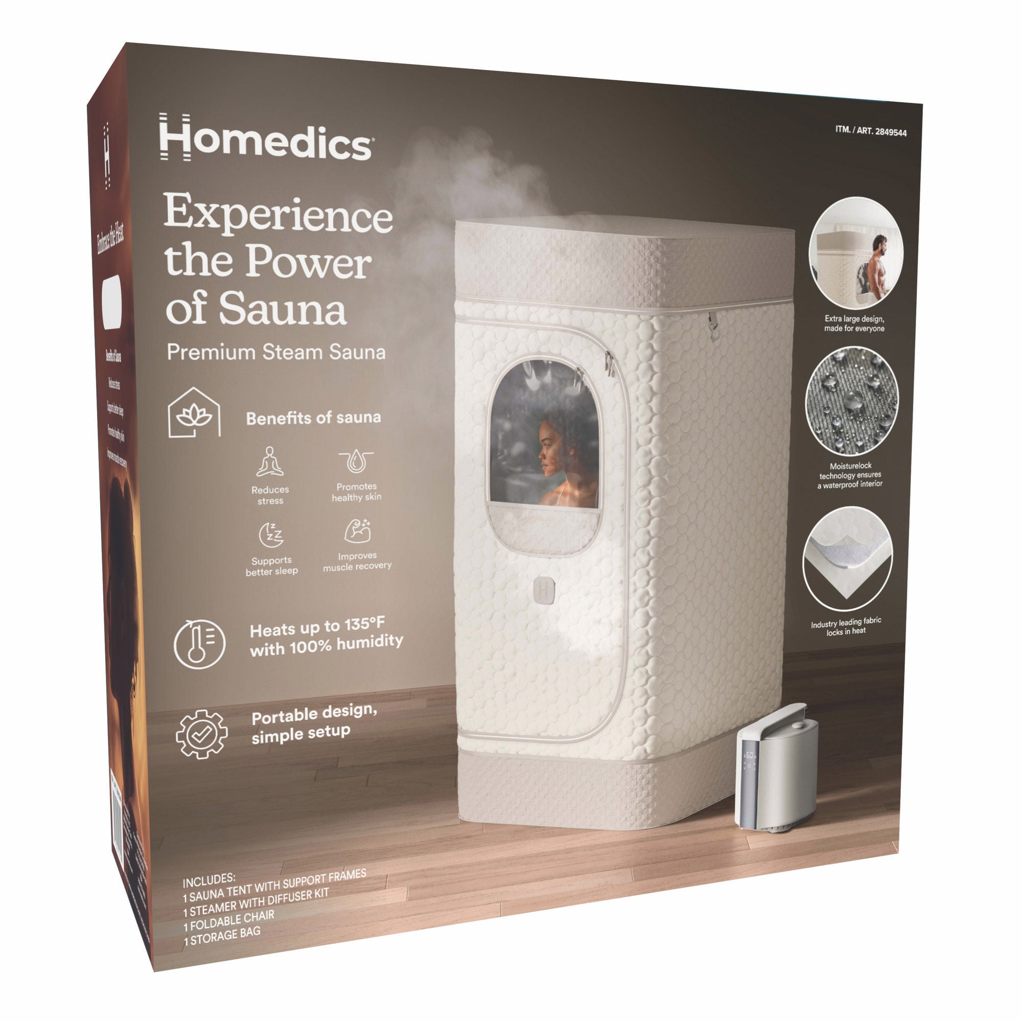 Homedics Premium Steam Sauna | Costco