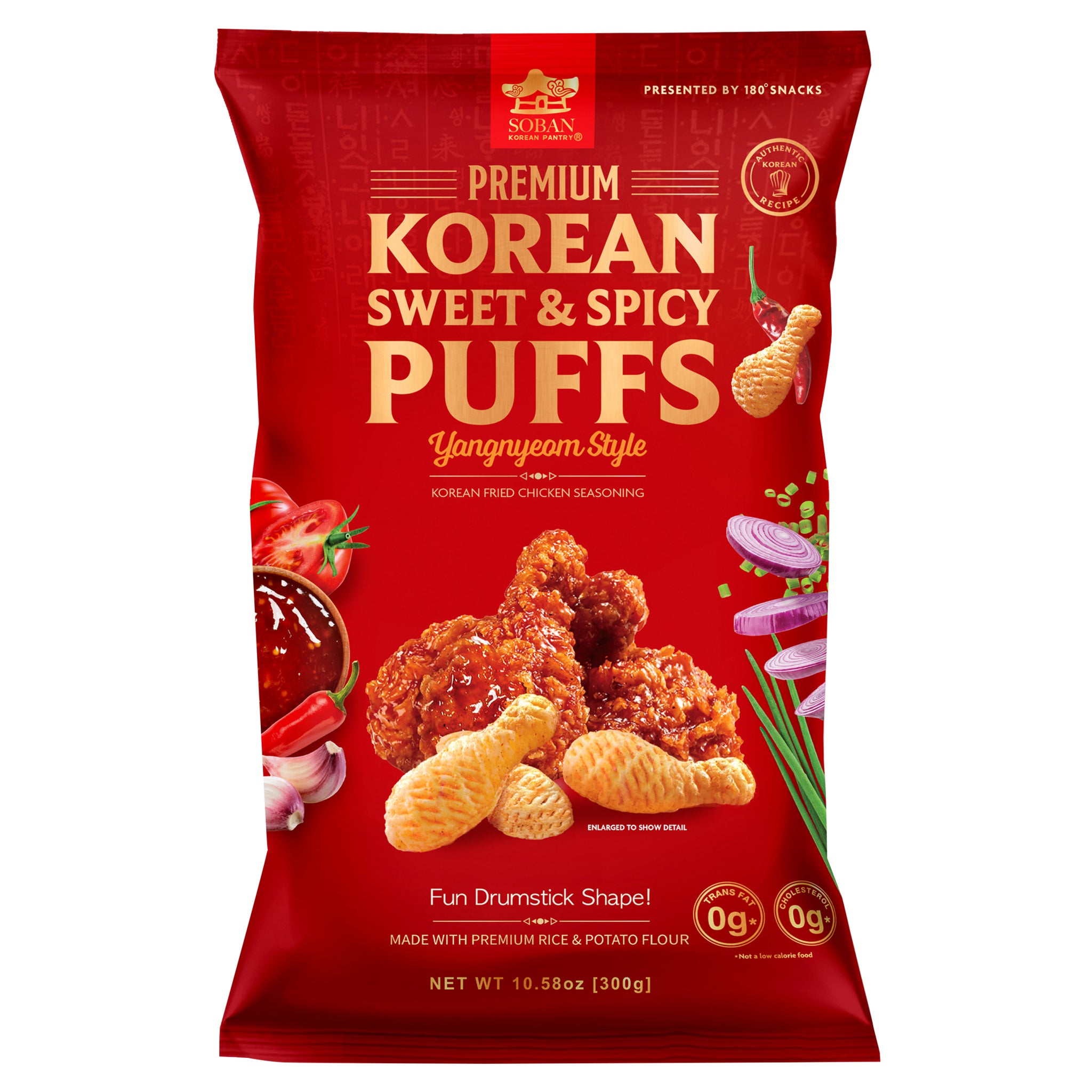 Soban Korean Pantry Premium Korean Sweet & Spicy Puffs, Yangnyeom