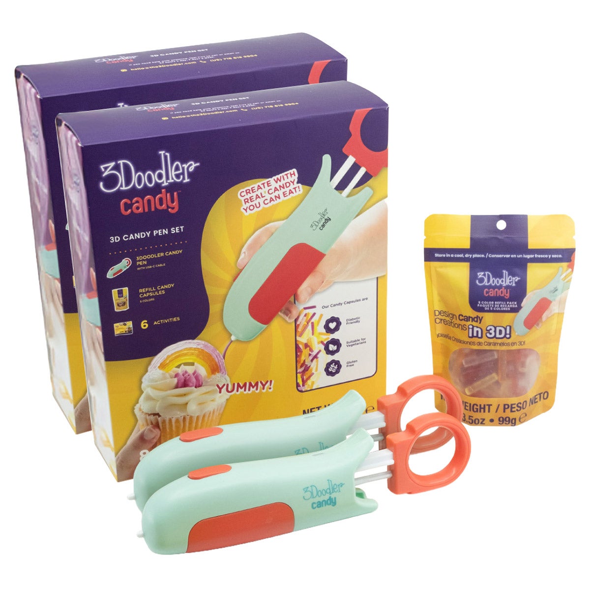 3Doodler Candy Twin Pack + Bonus Candy Refill