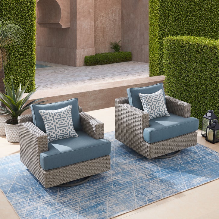 Sirio Niko 2-pack Outdoor Patio Swivel Chair Set | Costco