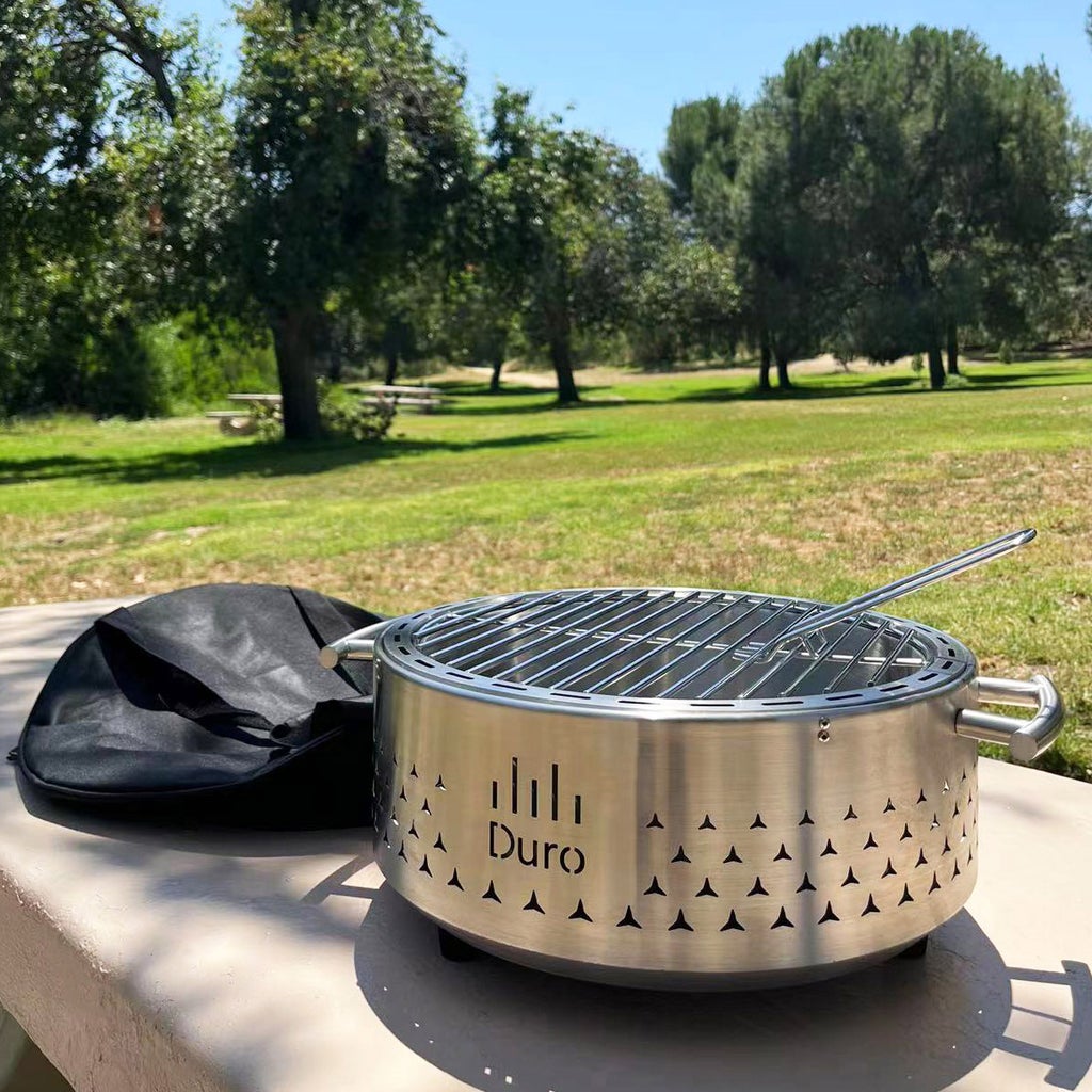 Duro 304 Stainless Steel Charcoal Tabletop Grill | Costco