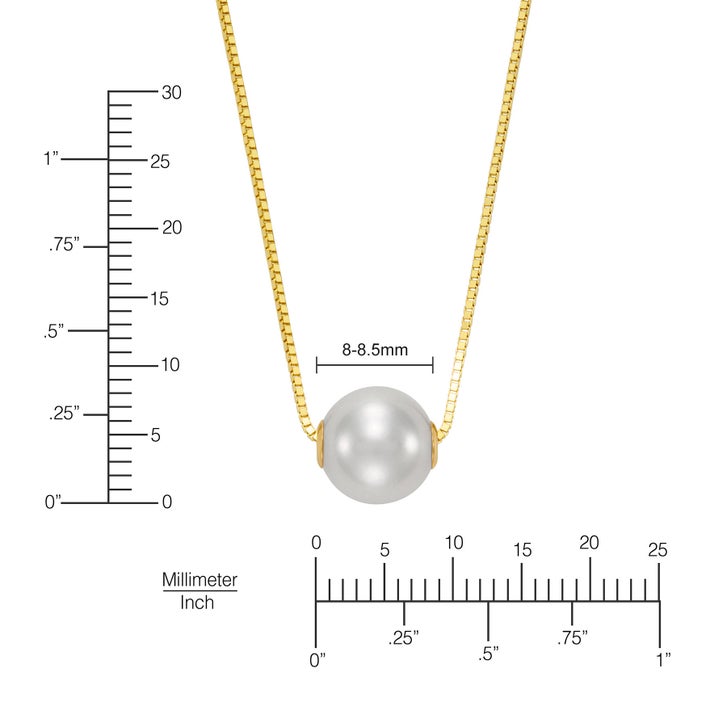 Freshwater Cultured 8-8.5mm Pearl 14kt Gold Pendant | Costco