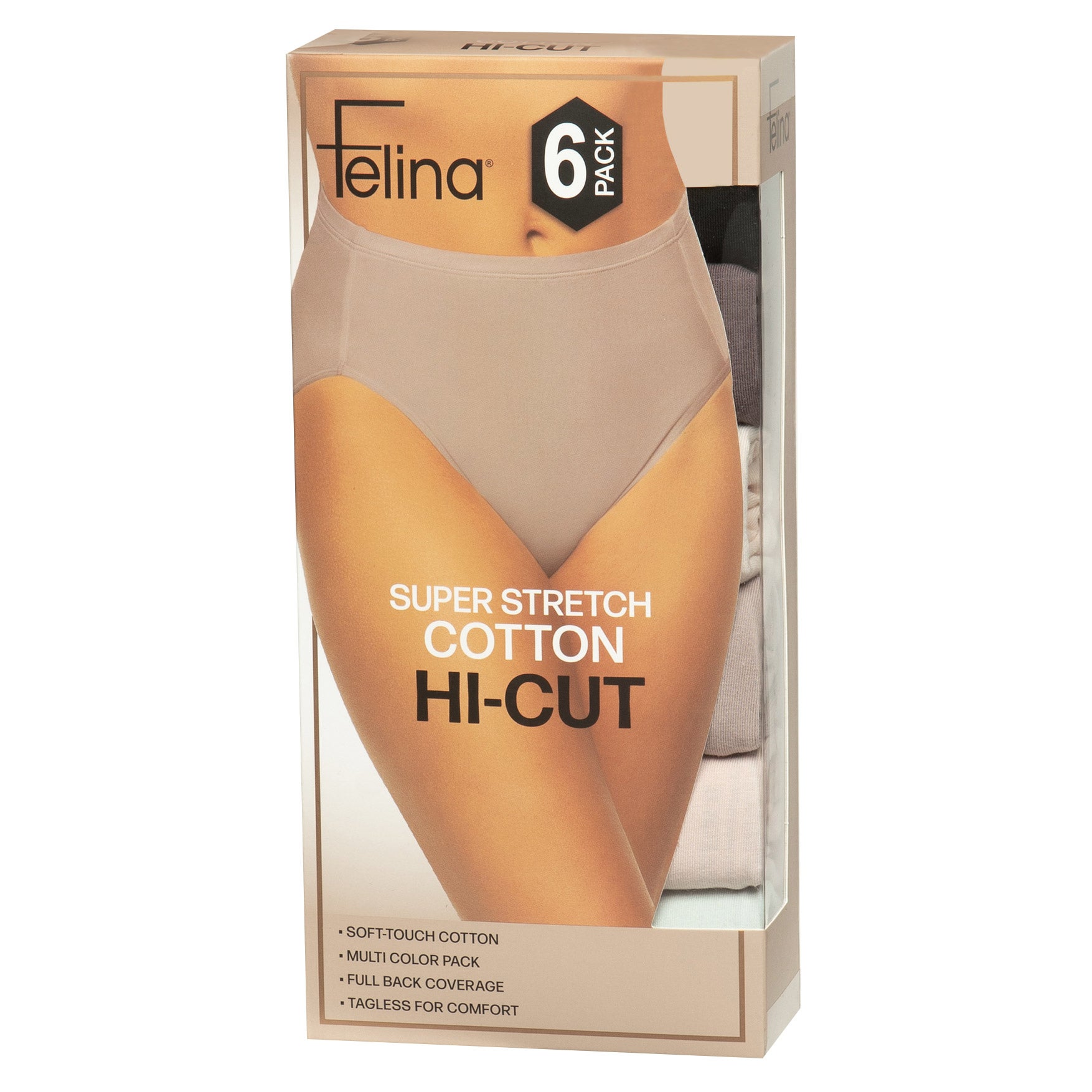 FELINA + WOMEN'S HI CUT 6-PACK