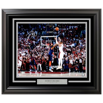 Damian Lillard Autographed Framed Photo Portland Trailblazers