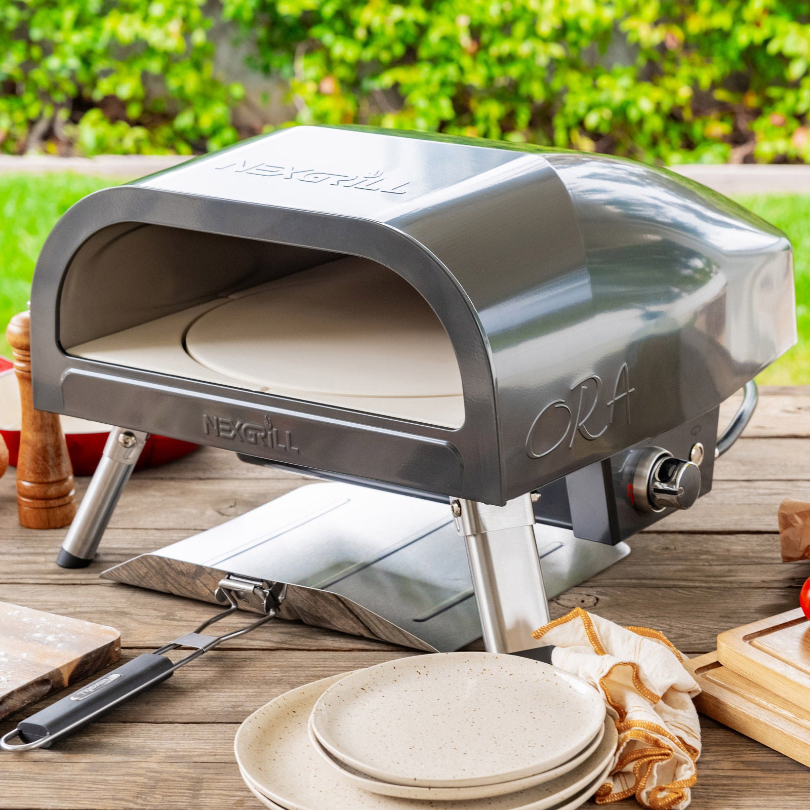 オマケ‼️オパール祭り✨ブレスレットB26167 Nexgrill Ora 16” Pizza Oven with Auto-Rotating Pizza Stone | Costco