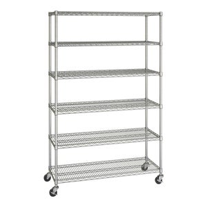 Seville Classics 6 Tier NSF Steel Wire Shelving Rack